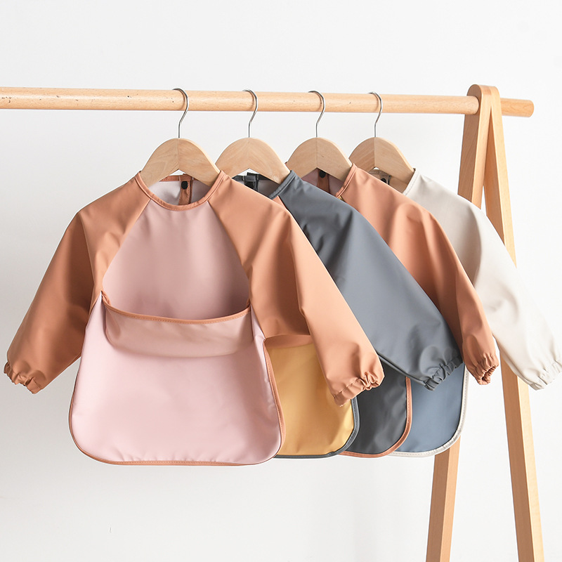 เด็กทารกแขนยาว PU Bibs เด็กศิล - Art Craft For Toddlers บทวิจารณ์และราคา