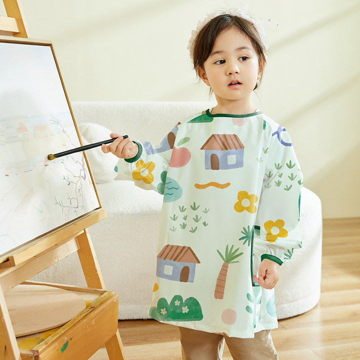 เสื้อกันเปื้อนเด็กแบบกันน้ำ แข - Art Craft For Toddlers บทวิจารณ์และราคา