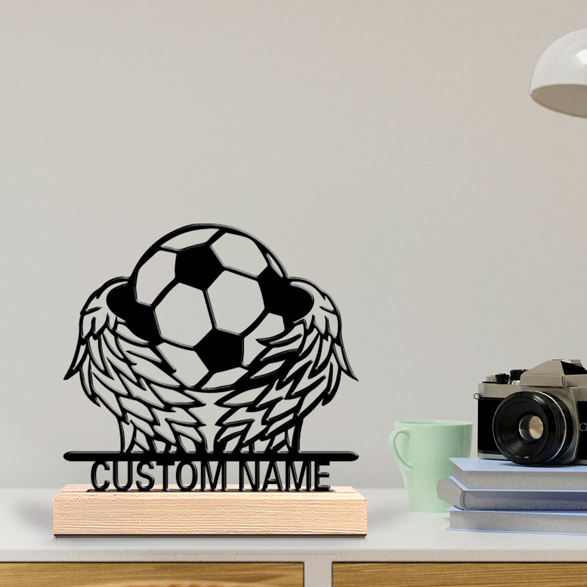ของตกแต่งโลหะรูปปีกฟุตบอลพร้อม - Art Craft Gifts บทวิจารณ์และราคา