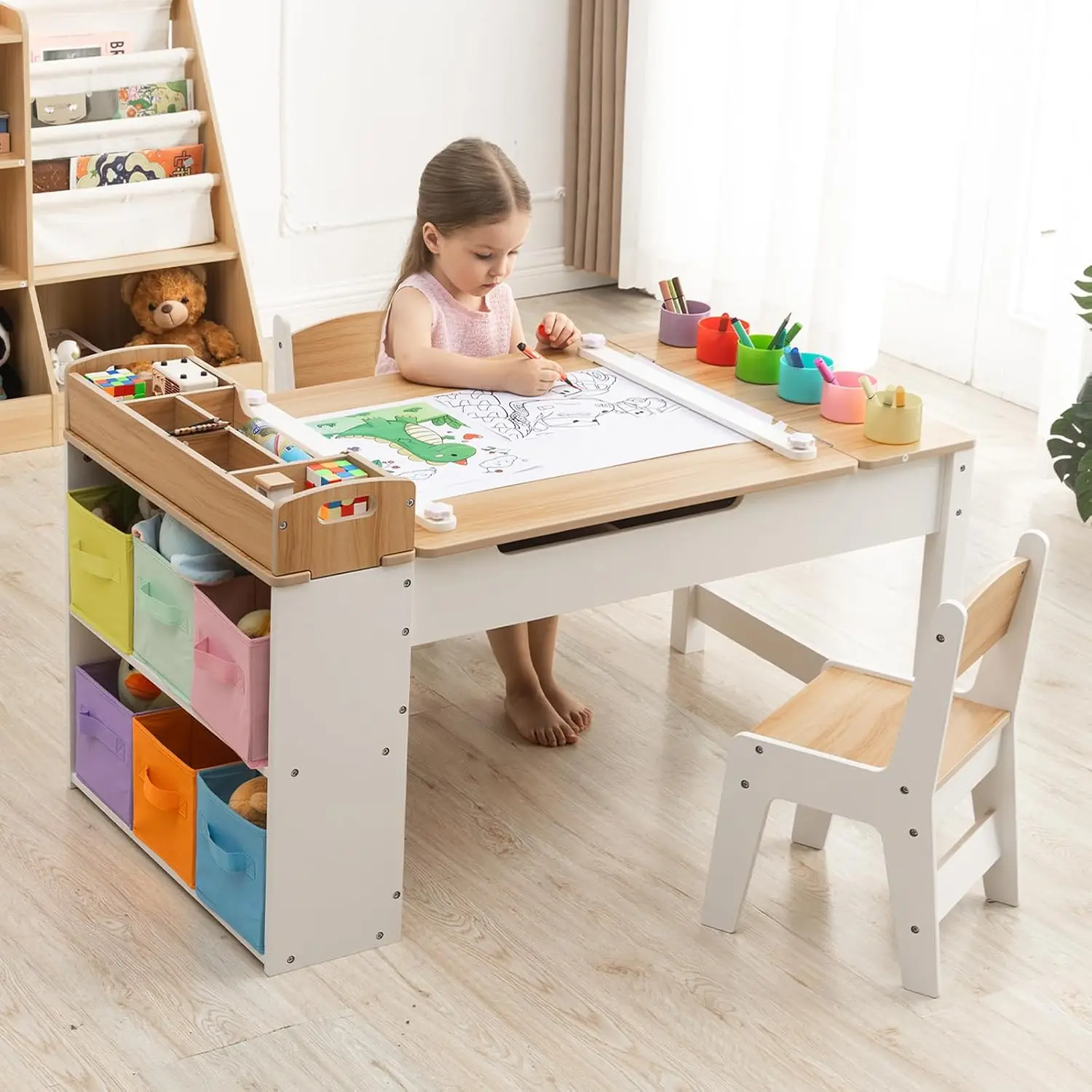 ชุดโต๊ะและเก้าอี้สำหรับเด็กพร้ - Art Craft Toddlers บทวิจารณ์และราคา