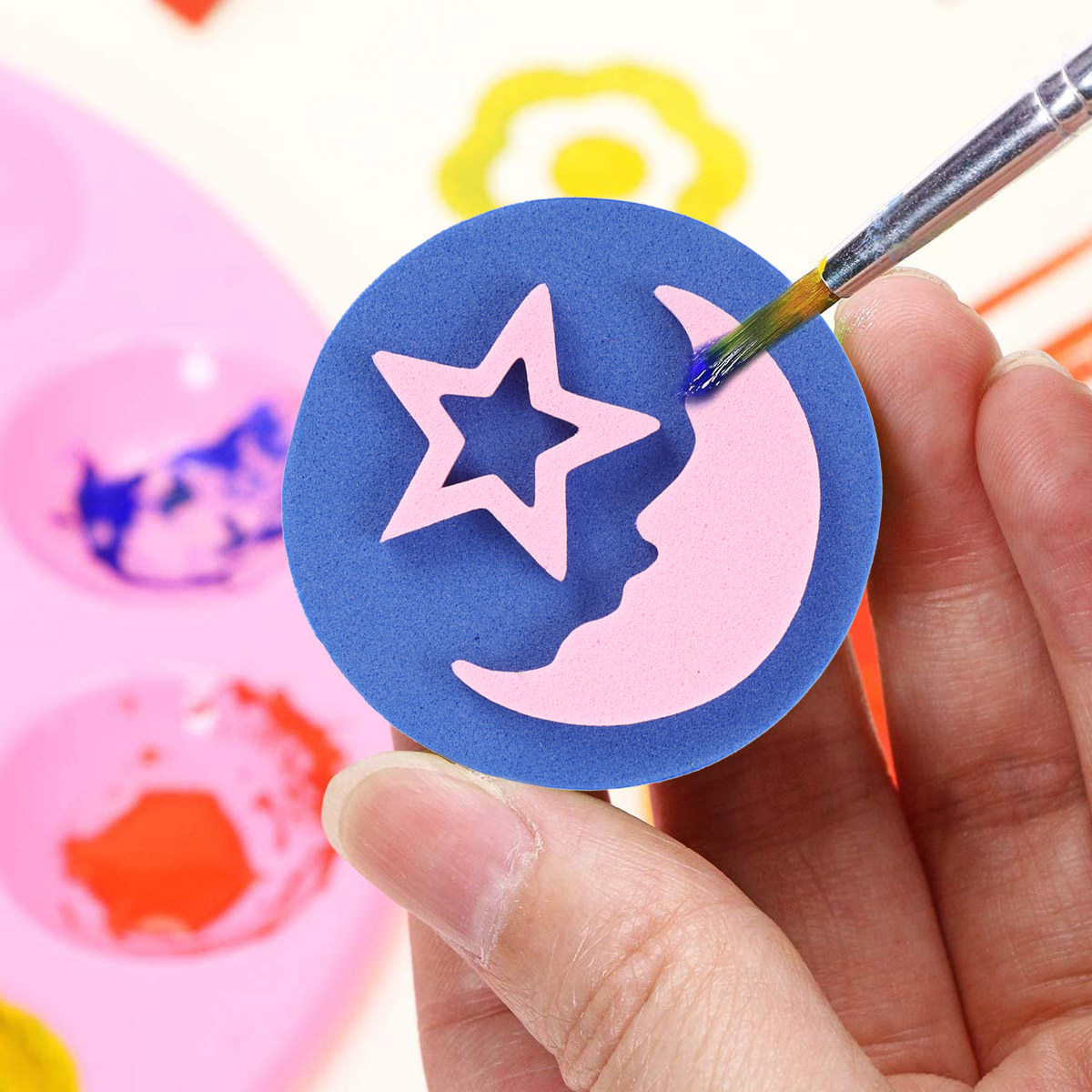 ชุดแม่พิมพ์ลายสำหรับวาดภาพ 12  - Art Craft Toddlers บทวิจารณ์และราคา