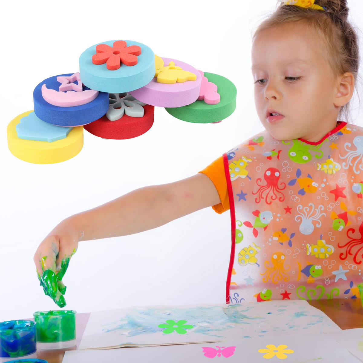ชุดแม่พิมพ์ลายสำหรับวาดภาพ 12  - Art Craft Toddlers บทวิจารณ์และราคา