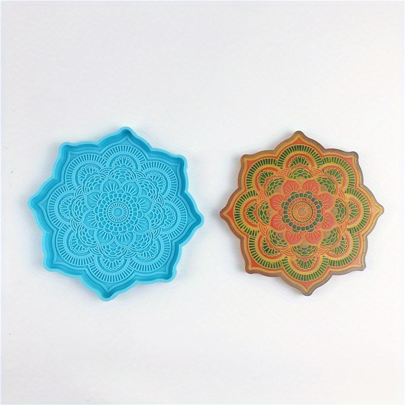 Mandala Coaster แม่พิมพ์ซิลิโค - Art Craft Flower บทวิจารณ์และราคา