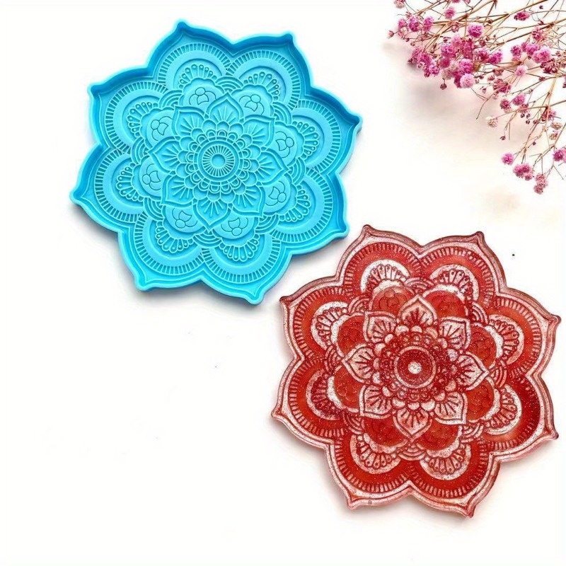 Mandala Coaster แม่พิมพ์ซิลิโค - Art Craft Flower บทวิจารณ์และราคา